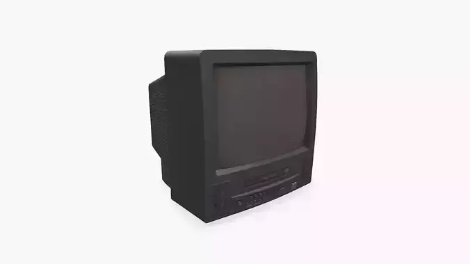 Old CRT TV Low-poly PBR