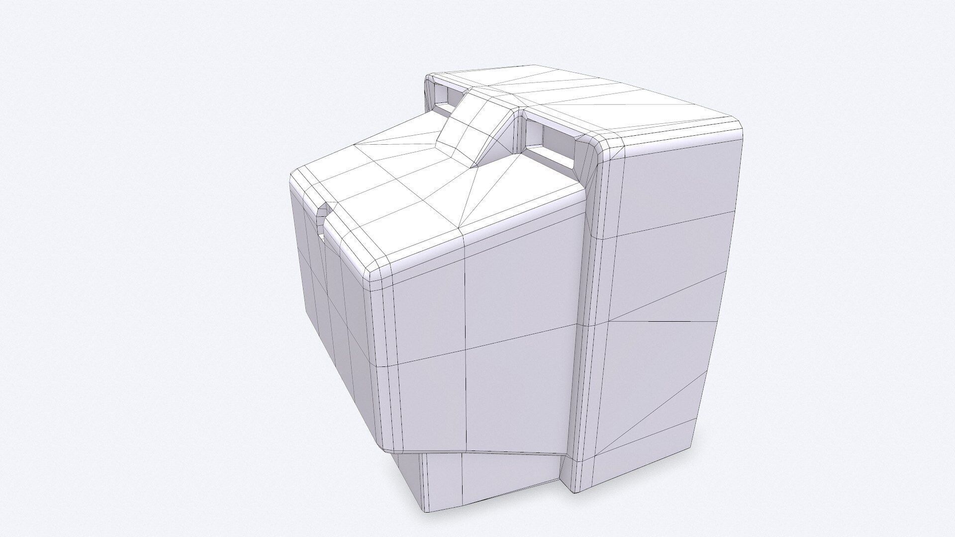 Old CRT TV Low-poly PBR Low-poly 3D model_34