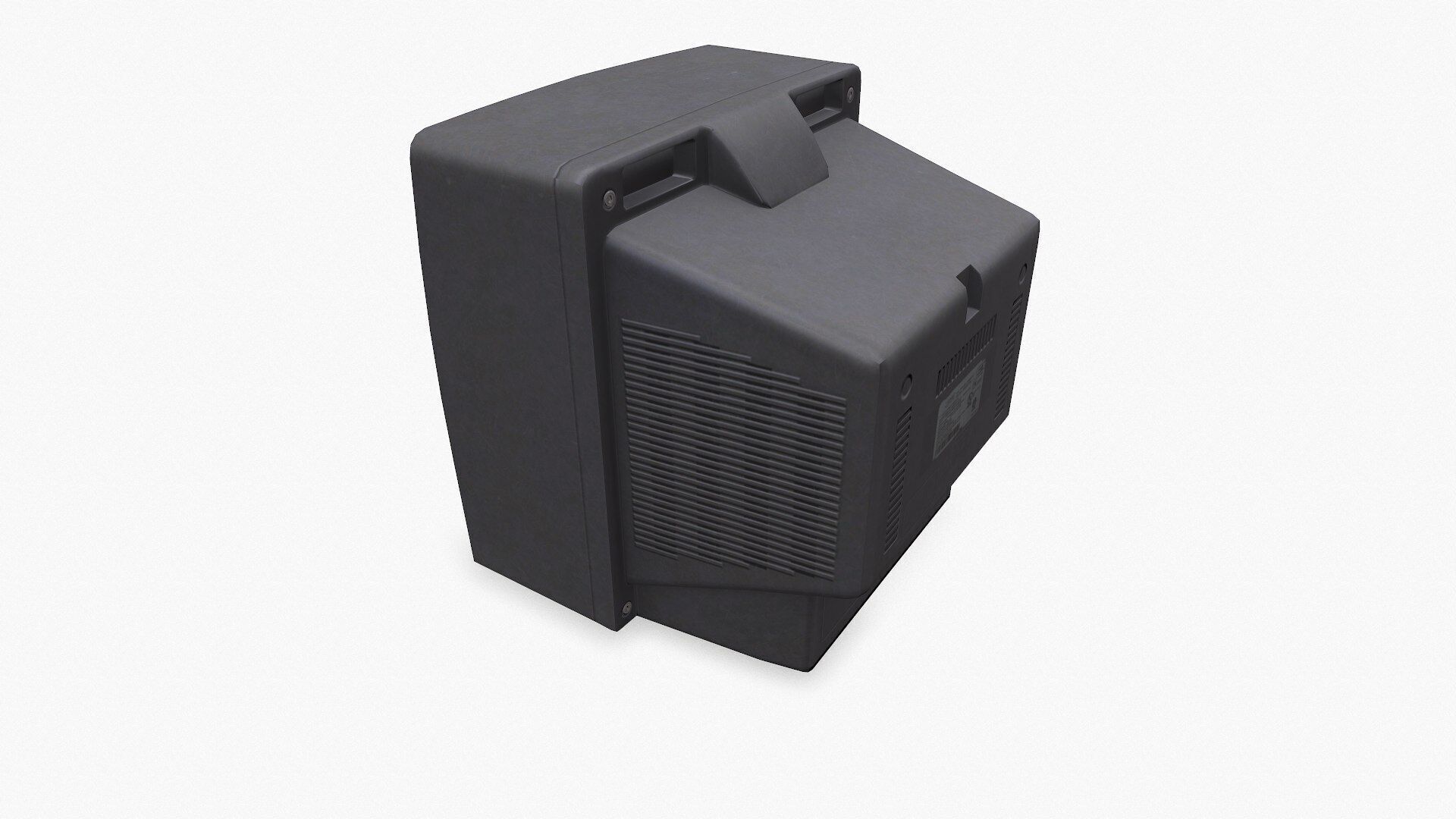 Old CRT TV Low-poly PBR Low-poly 3D model_8