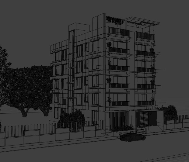 House exterior 3D model_5