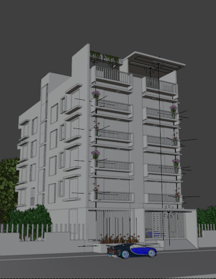 House exterior 3D model_3