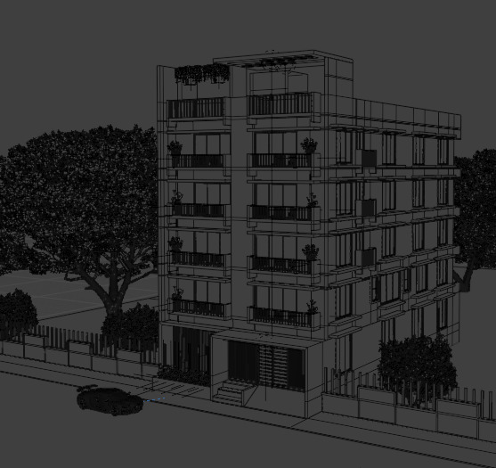 House exterior 3D model_6