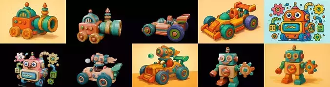 Wood Toy bundle 4 pack 100 glb