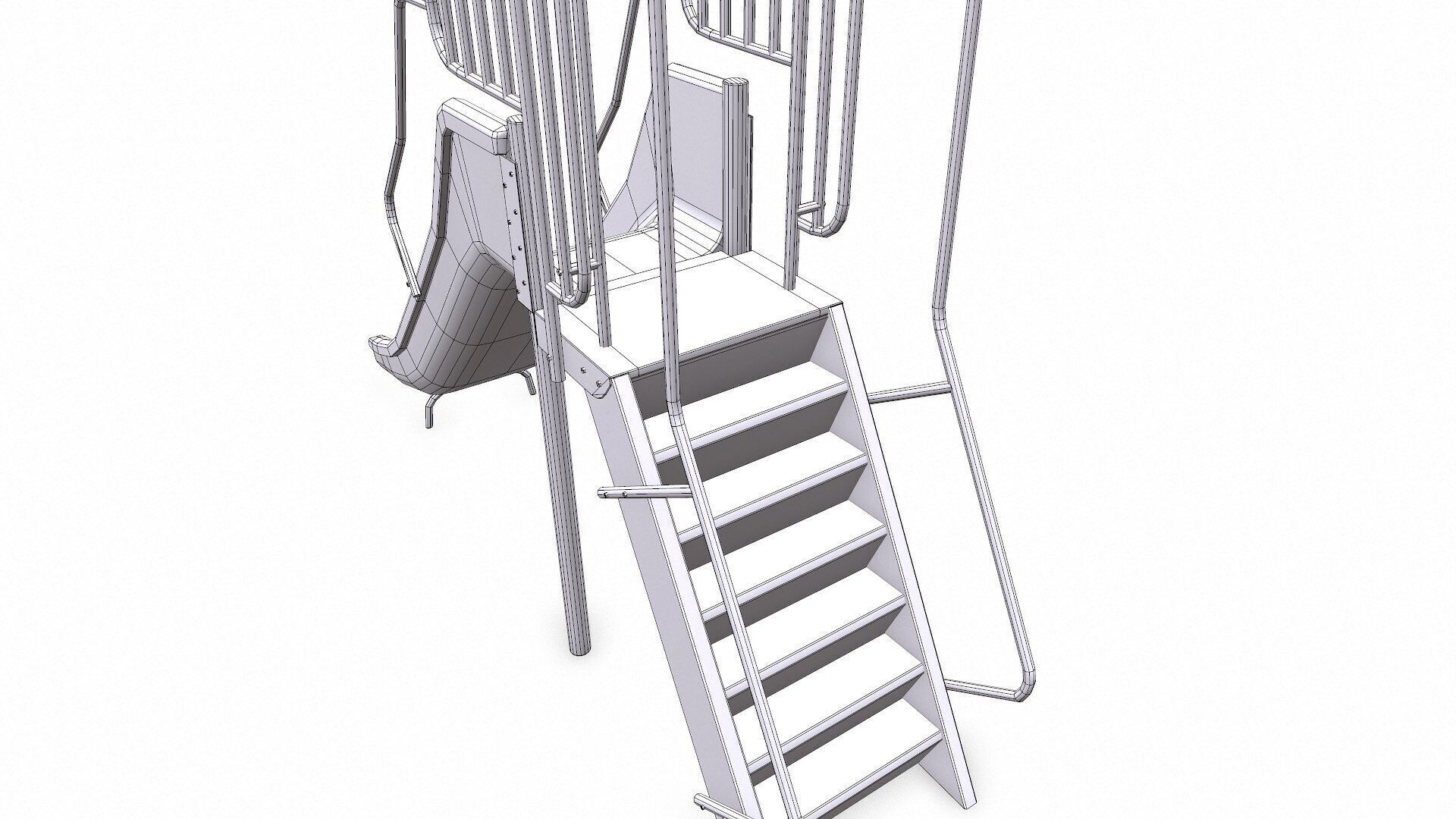 Slide Low-poly PBR Low-poly 3D model_34