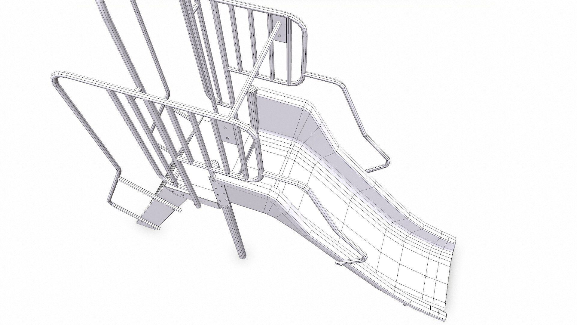 Slide Low-poly PBR Low-poly 3D model_36