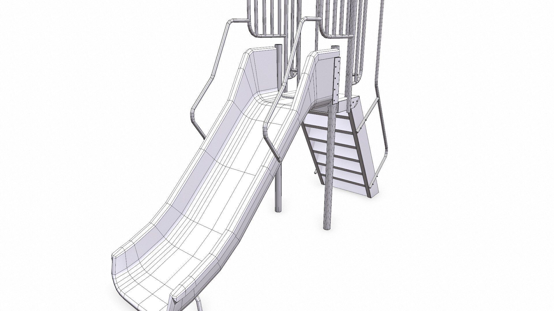 Slide Low-poly PBR Low-poly 3D model_32