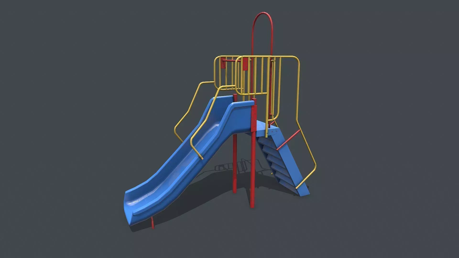 Slide Low-poly PBR Low-poly 3D model_0