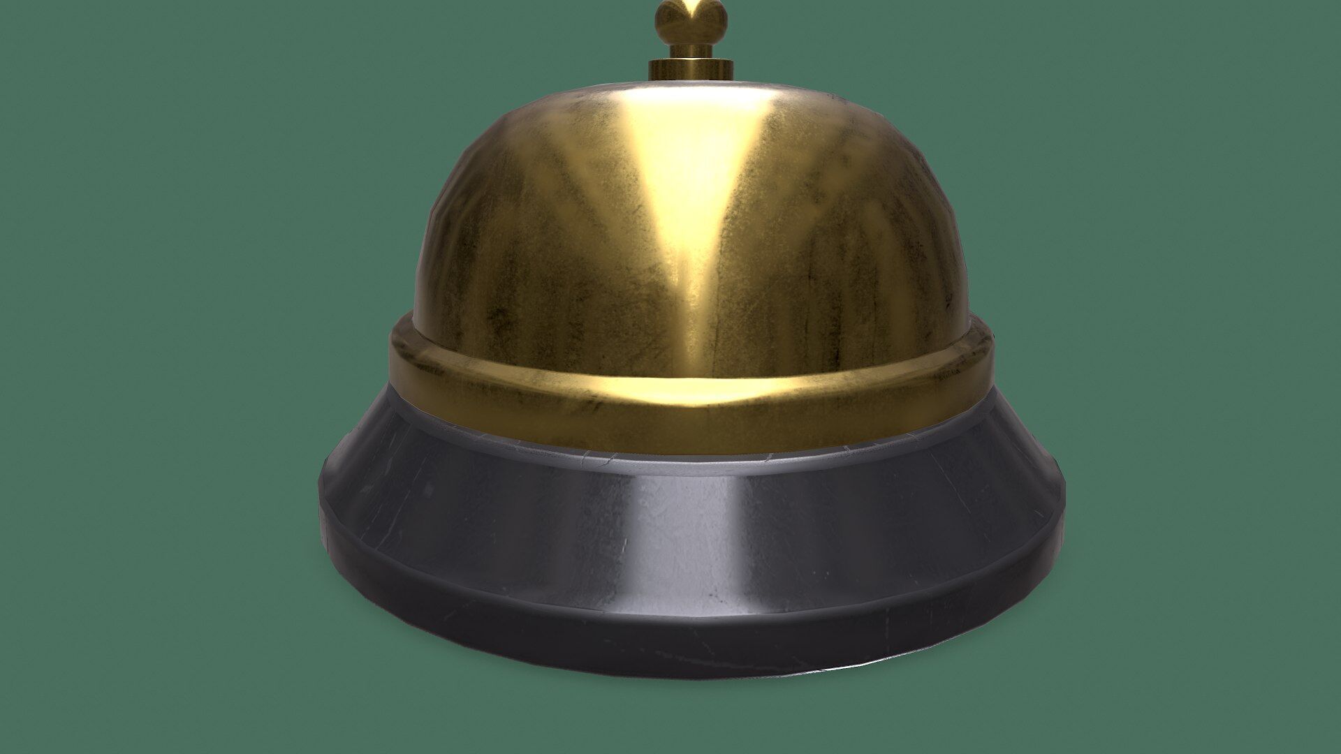 Service Bell Low-poly PBR Low-poly 3D model_16