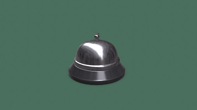 Service Bell Low-poly PBR Low-poly 3D model
