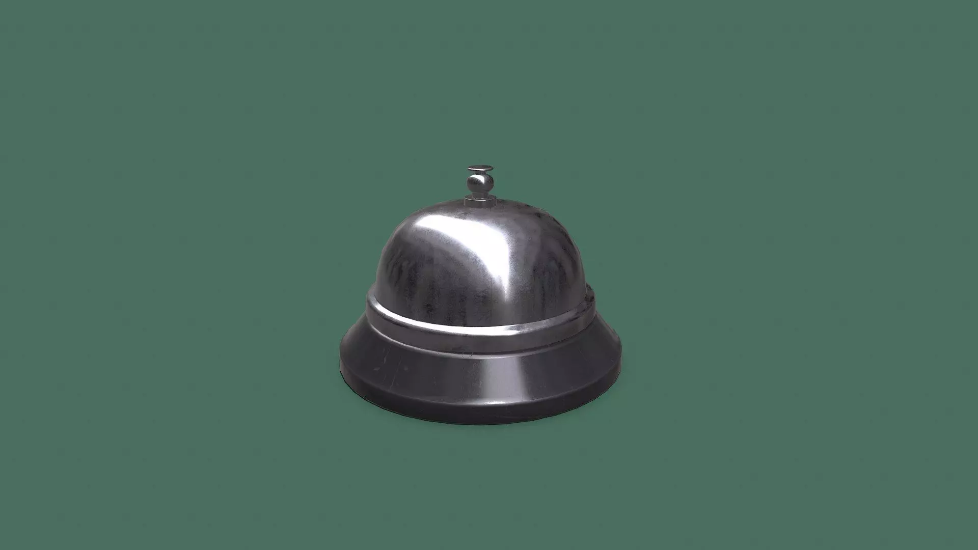 Service Bell Low-poly PBR Low-poly 3D model_0