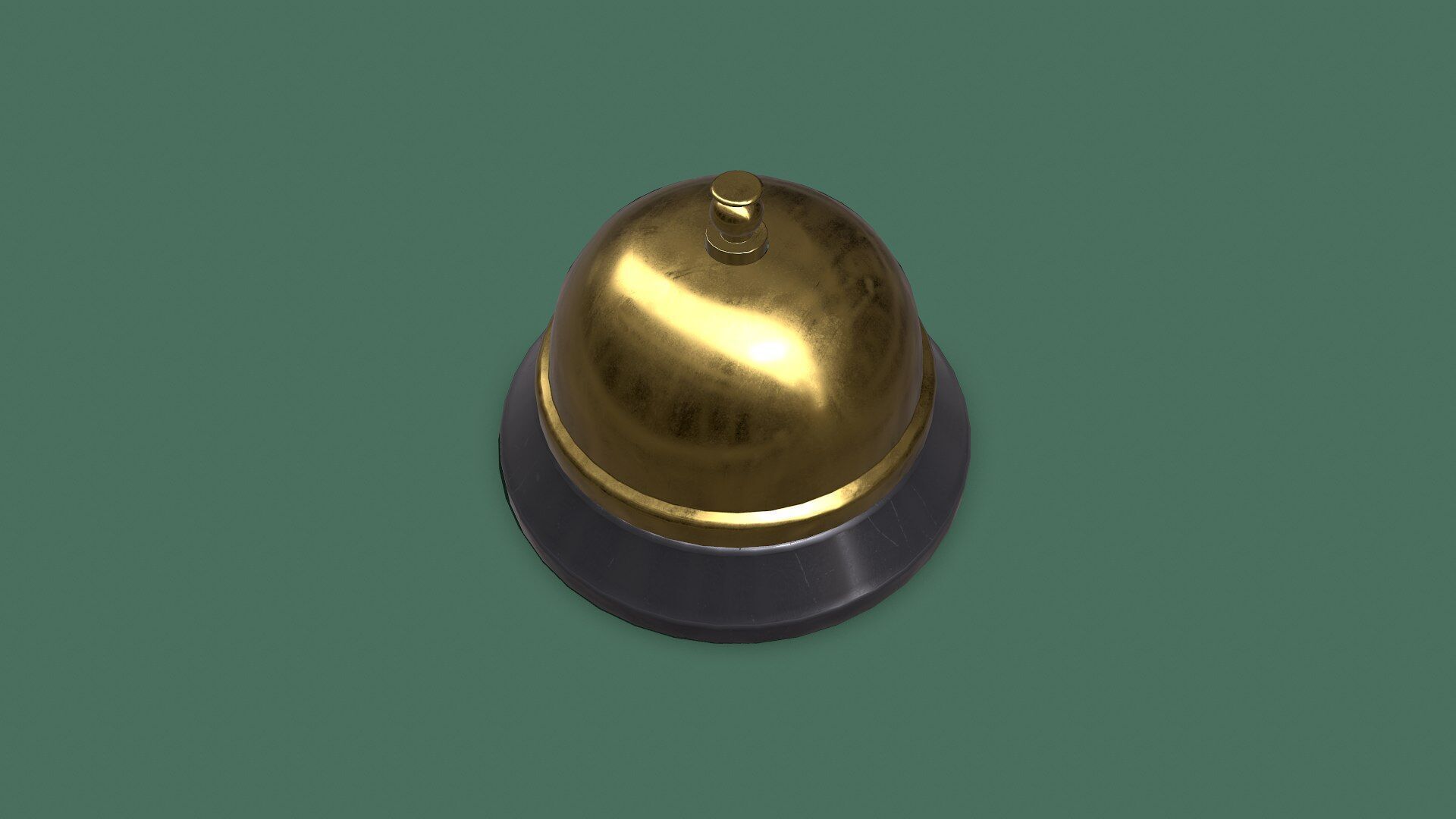 Service Bell Low-poly PBR Low-poly 3D model_11