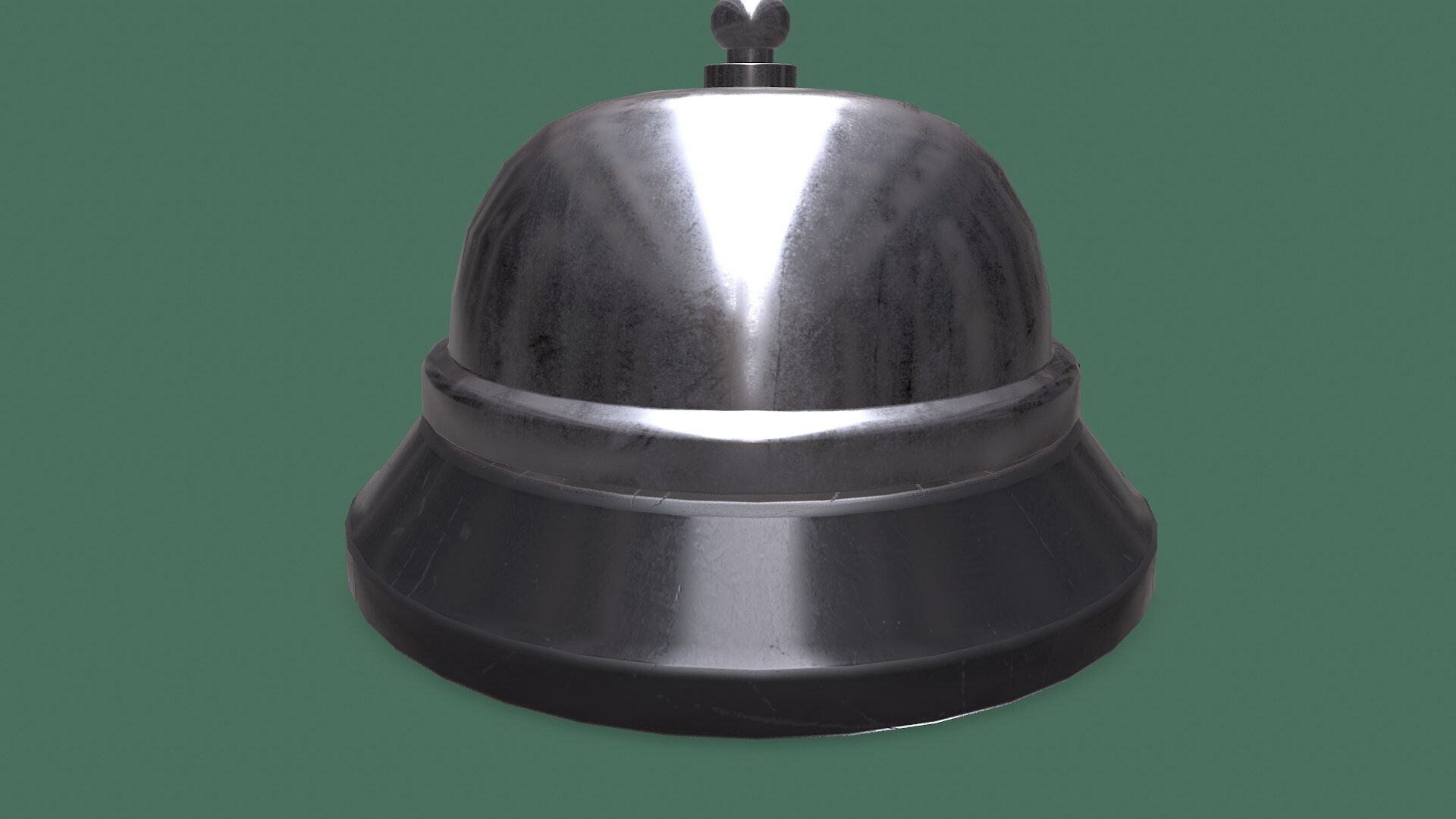 Service Bell Low-poly PBR Low-poly 3D model_14