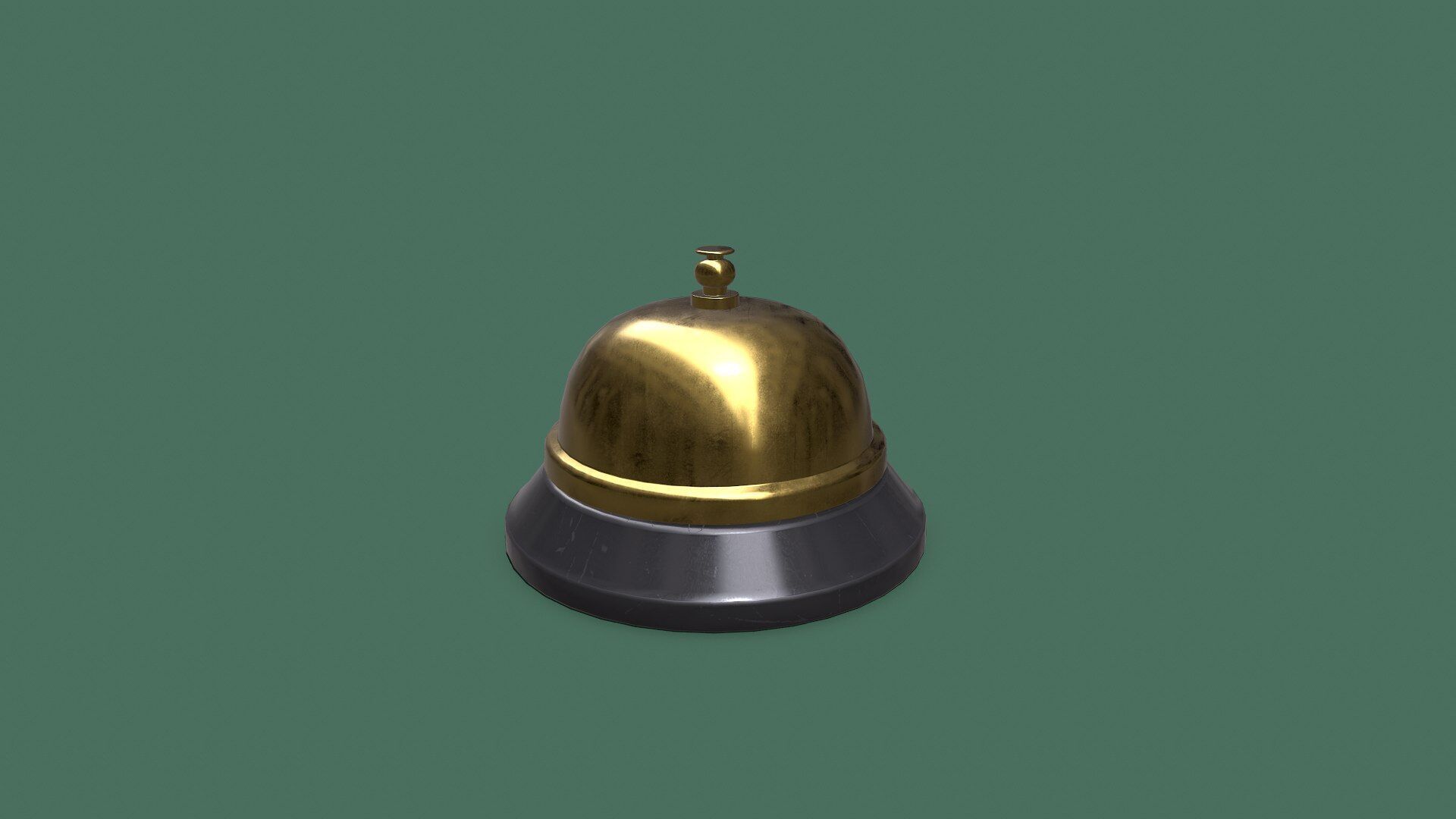 Service Bell Low-poly PBR Low-poly 3D model_3
