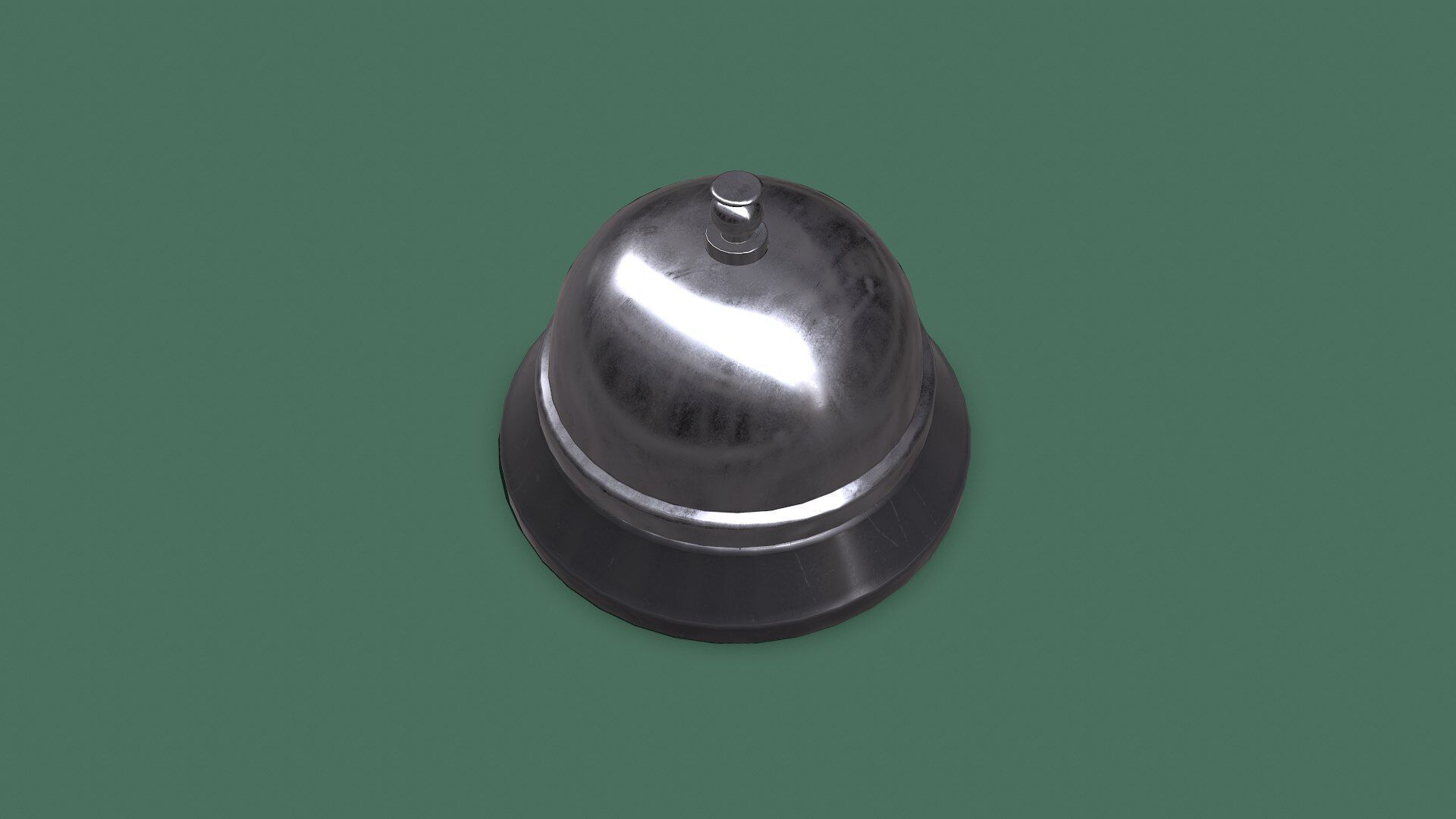 Service Bell Low-poly PBR Low-poly 3D model_9