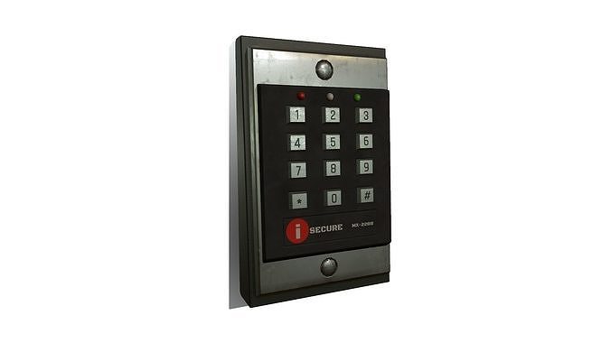 Security Keypad Lock Low-poly PBR Low-poly 3D model