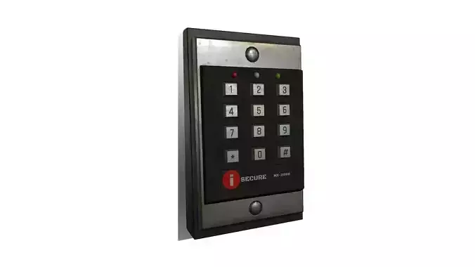 Security Keypad Lock Low-poly PBR Low-poly 3D model