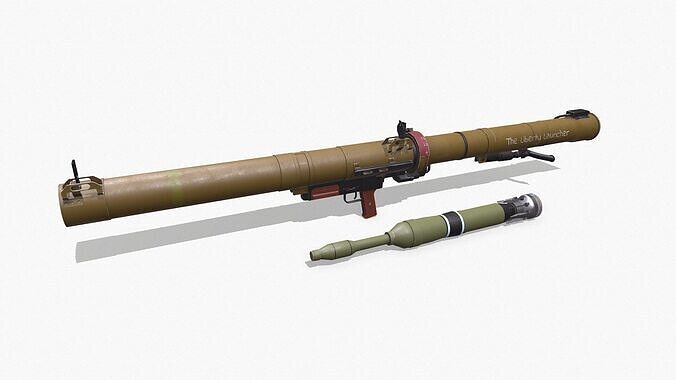 RPG-29 Anti Tank Rocket Launcher Low-poly PBR Low-poly 3D model