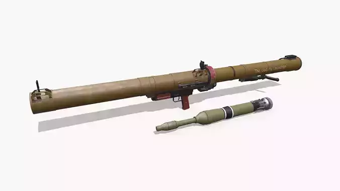RPG-29 Anti Tank Rocket Launcher Low-poly PBR Low-poly 3D model