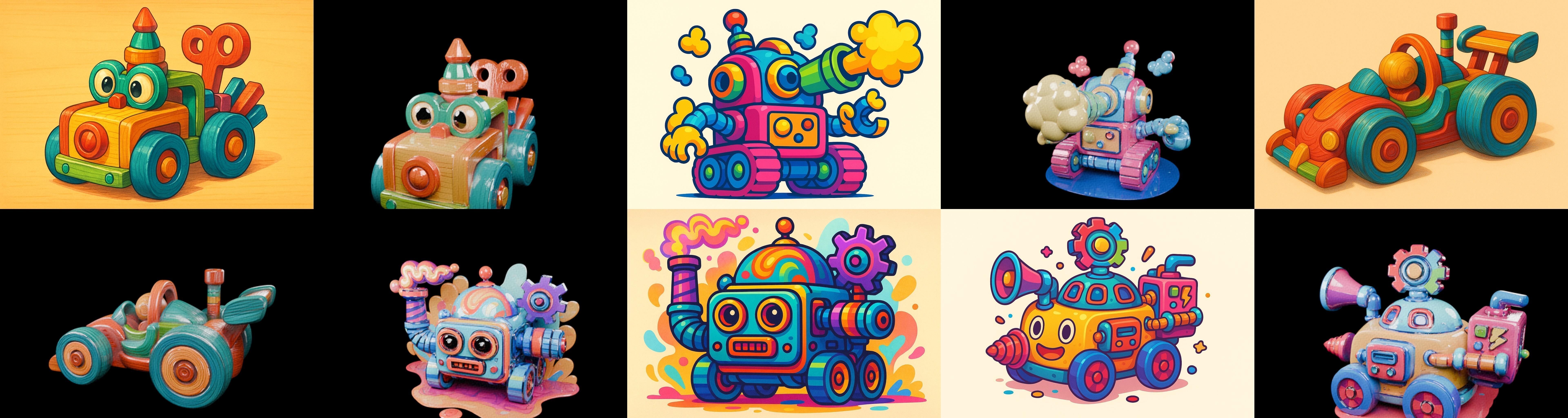 Wood Toy bundle 23 pack 100 glb Low-poly 3D model_15