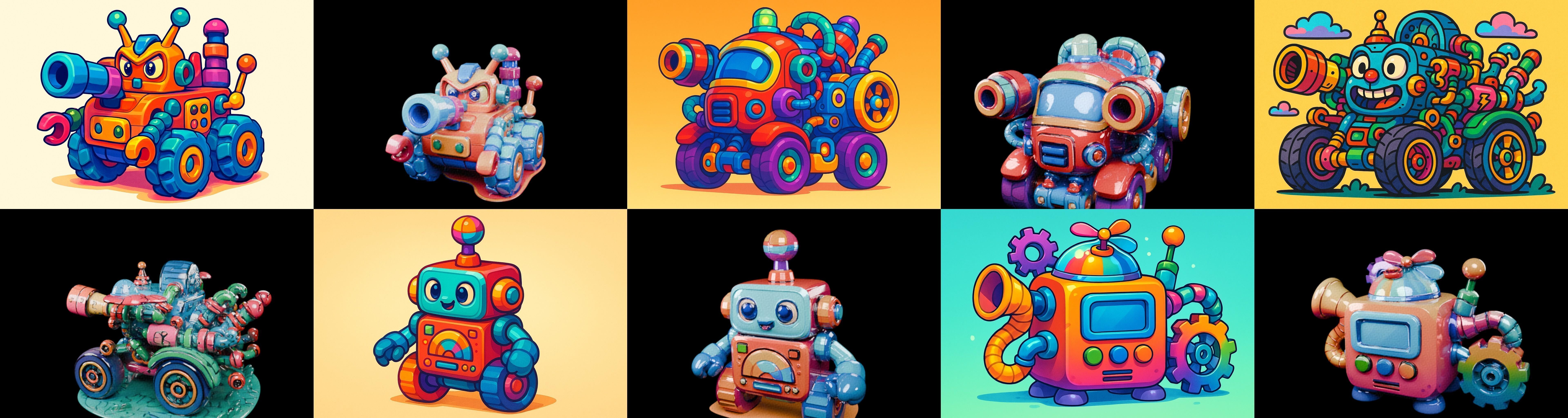 Wood Toy bundle 23 pack 100 glb Low-poly 3D model_7