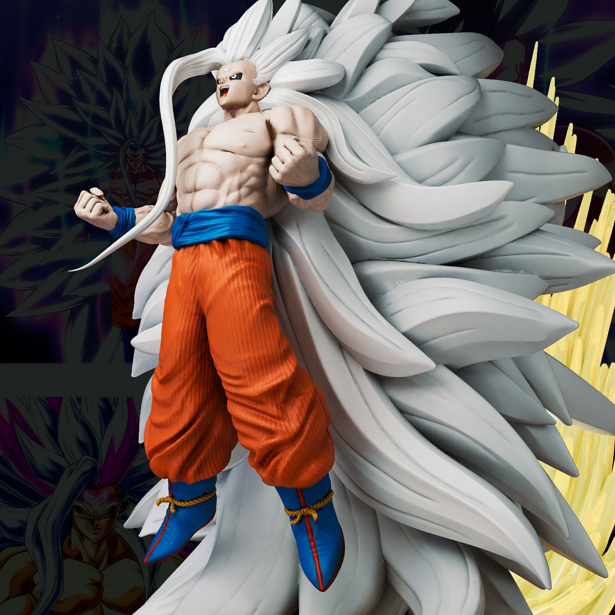 goku infinity 3D print model_2