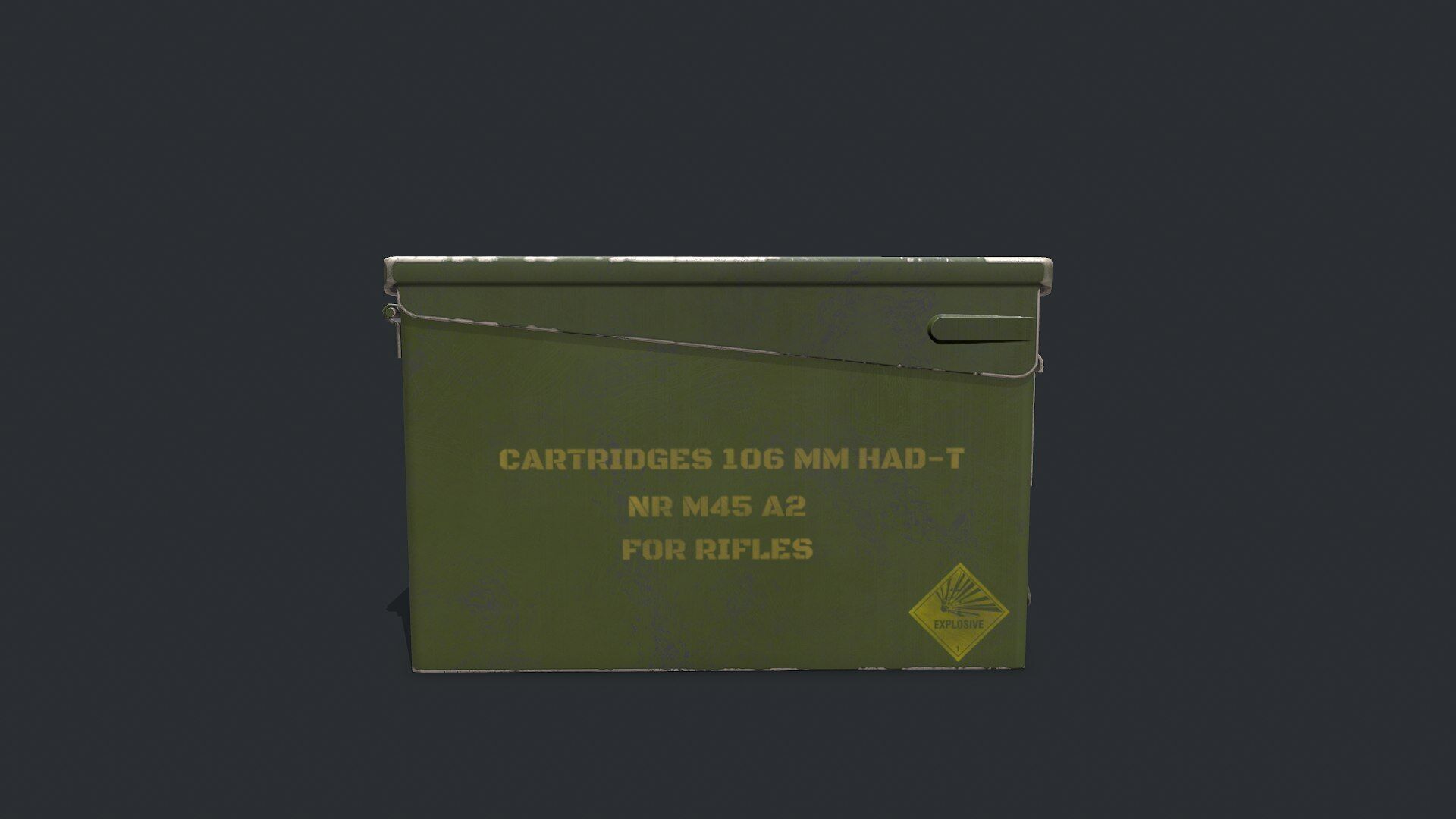 Military Supply Box Low-poly PBR Low-poly 3D model_48