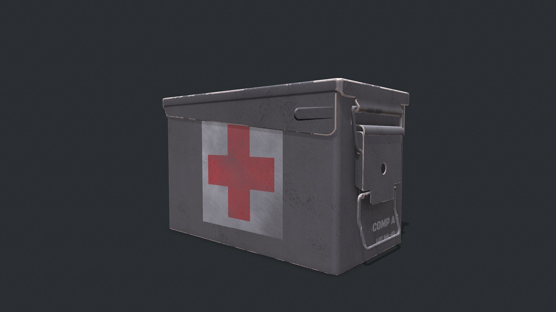 Military Supply Box Low-poly PBR Low-poly 3D model_54