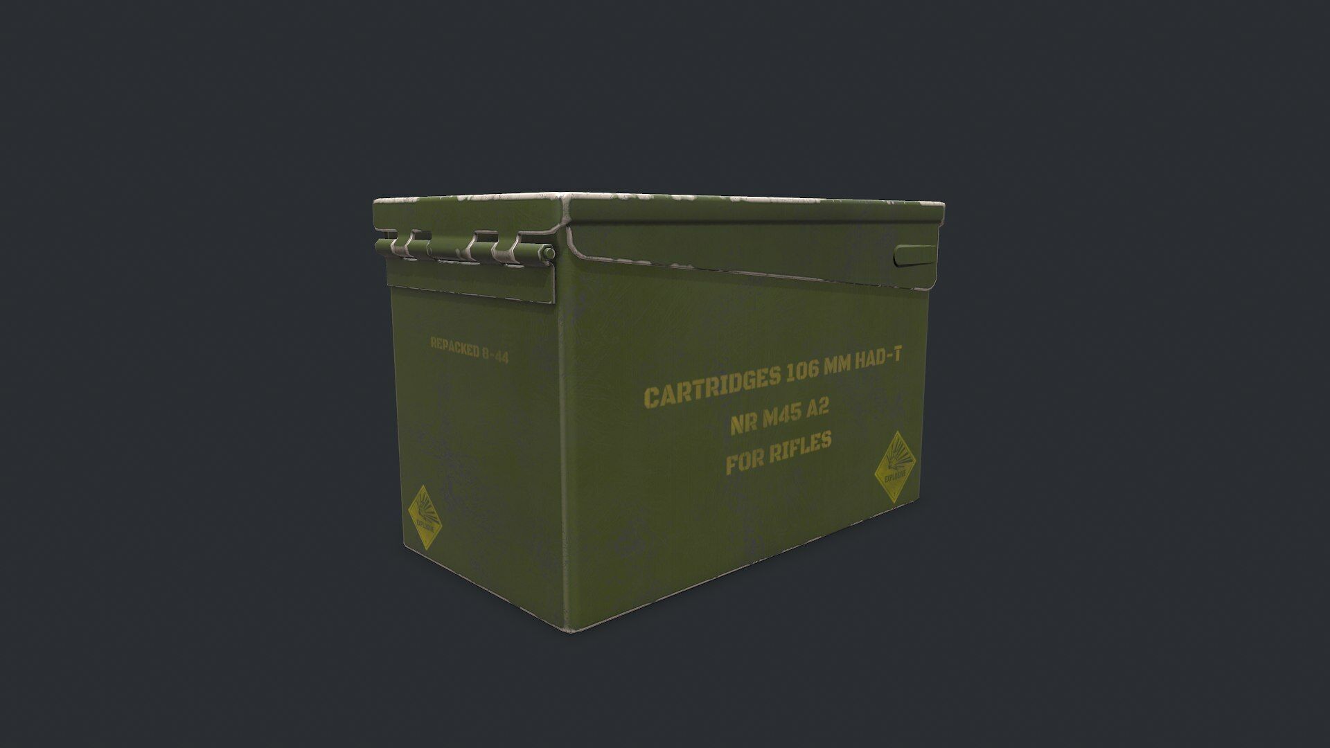 Military Supply Box Low-poly PBR Low-poly 3D model_45