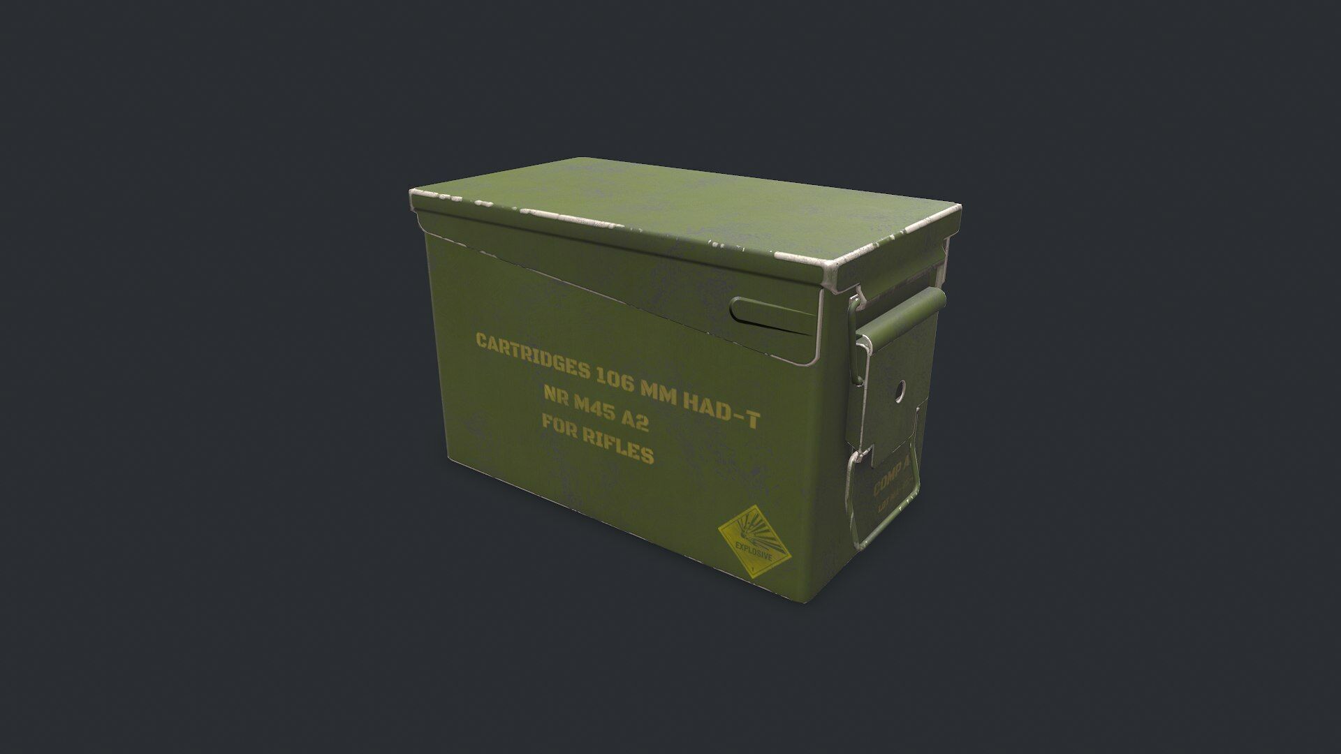 Military Supply Box Low-poly PBR Low-poly 3D model_15