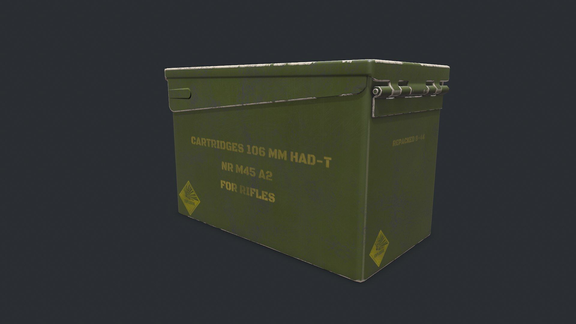 Military Supply Box Low-poly PBR Low-poly 3D model_32