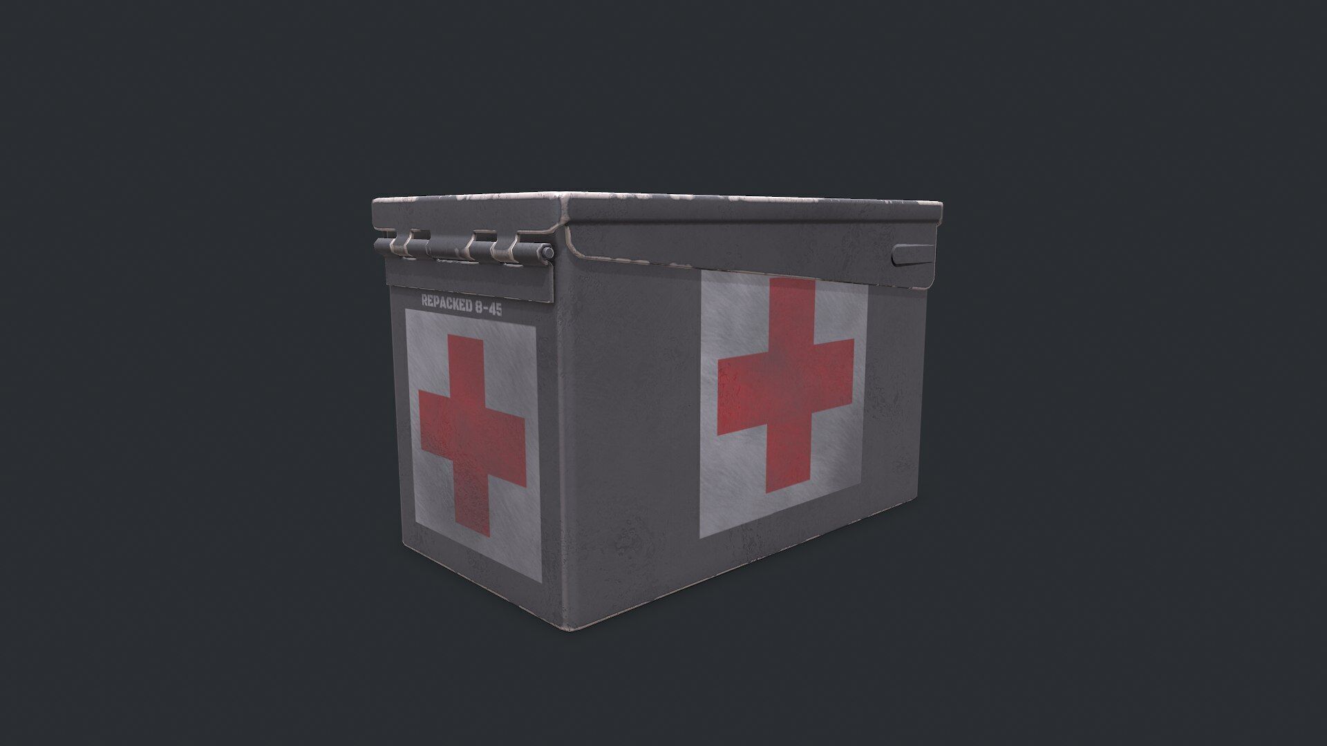 Military Supply Box Low-poly PBR Low-poly 3D model_43