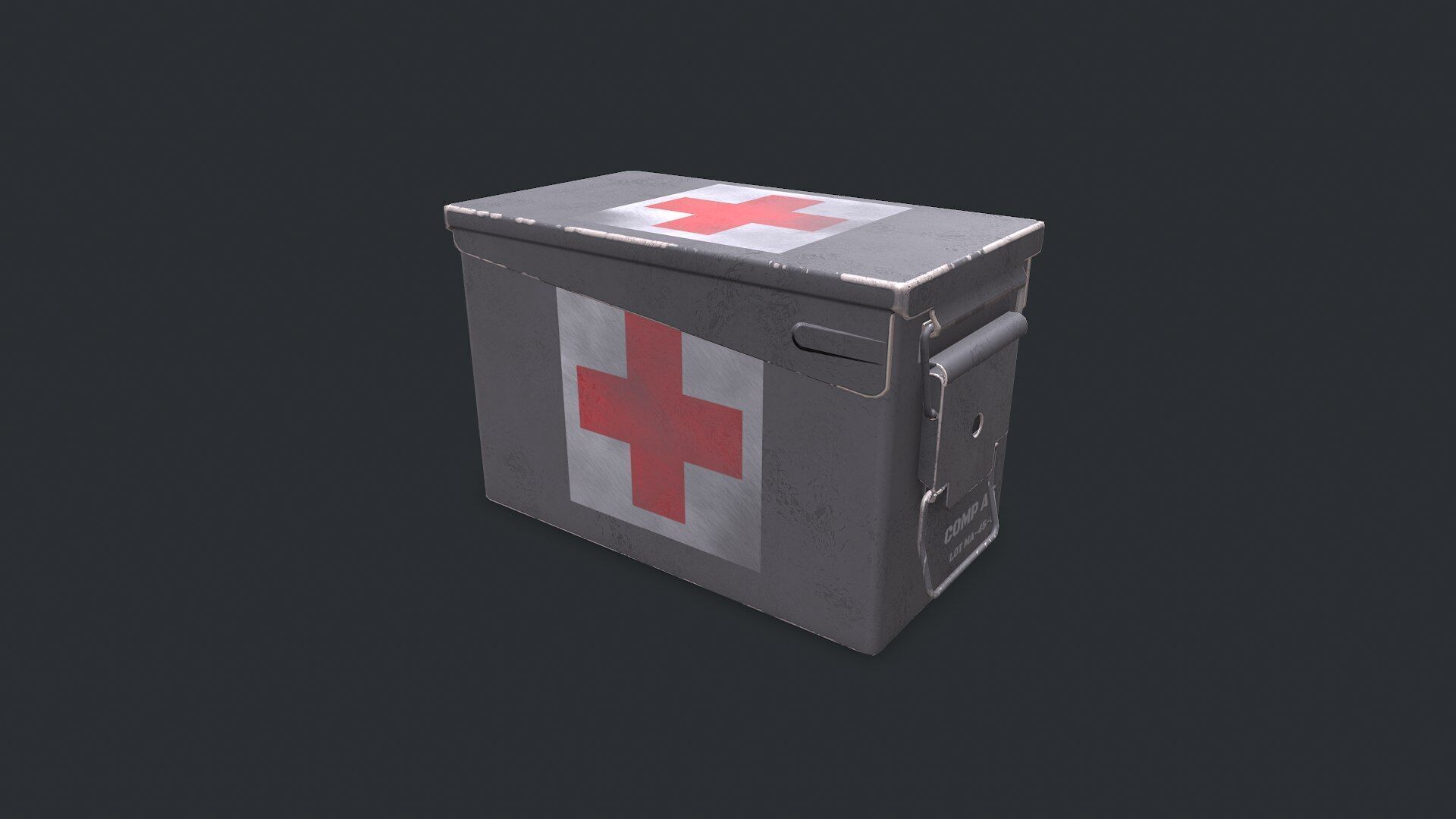 Military Supply Box Low-poly PBR Low-poly 3D model_18