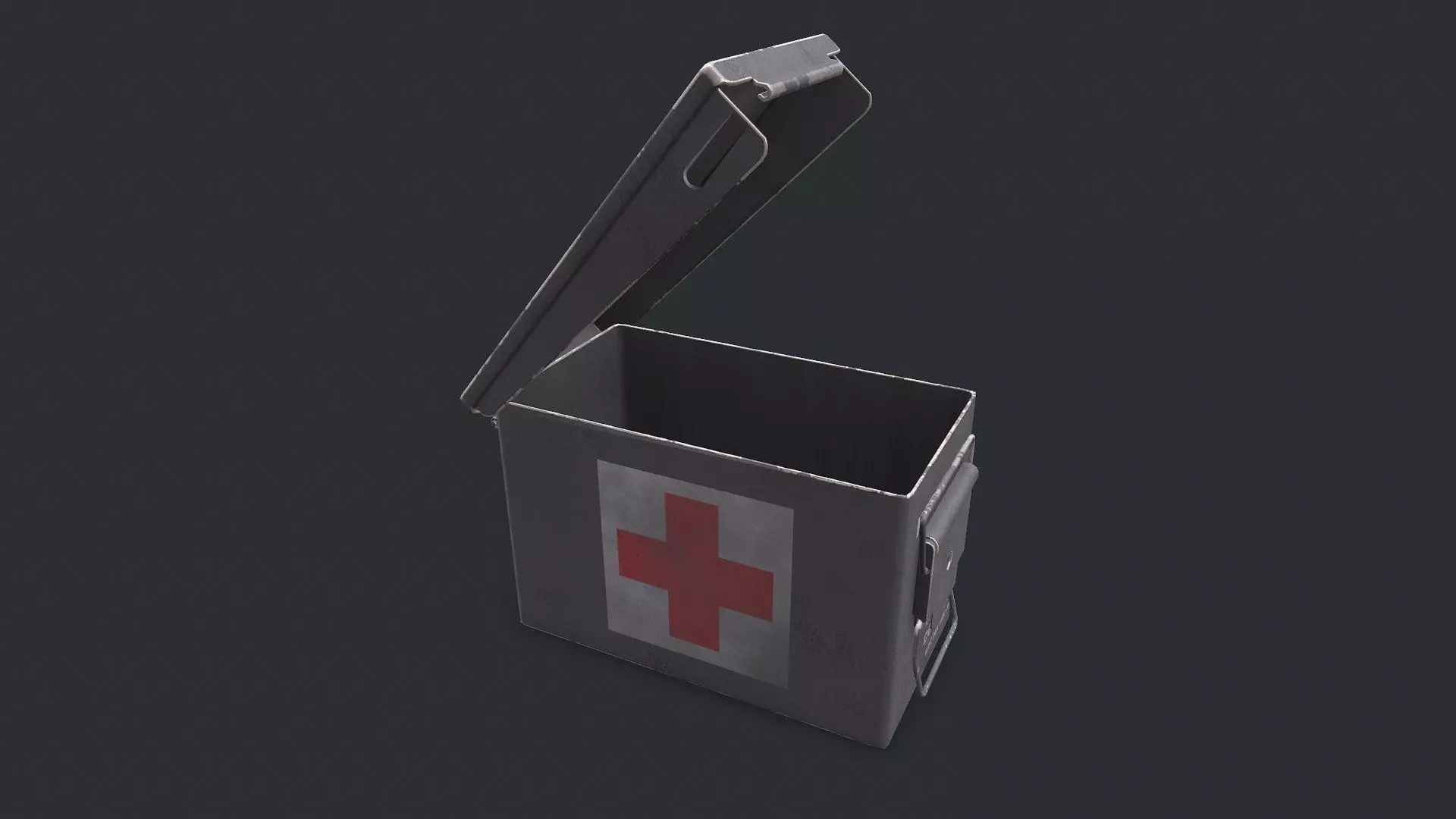 Military Supply Box Low-poly PBR Low-poly 3D model_0