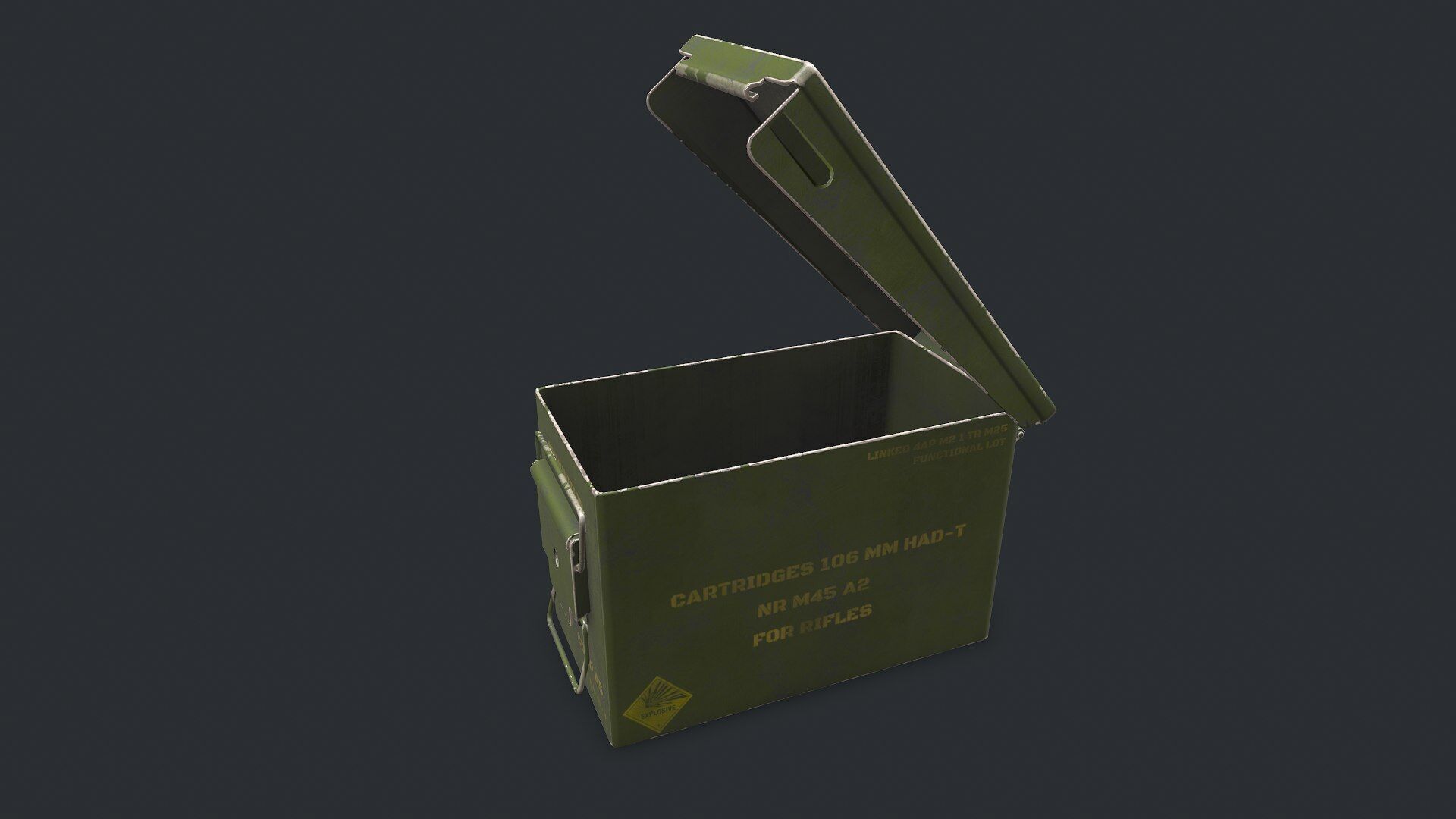 Military Supply Box Low-poly PBR Low-poly 3D model_3