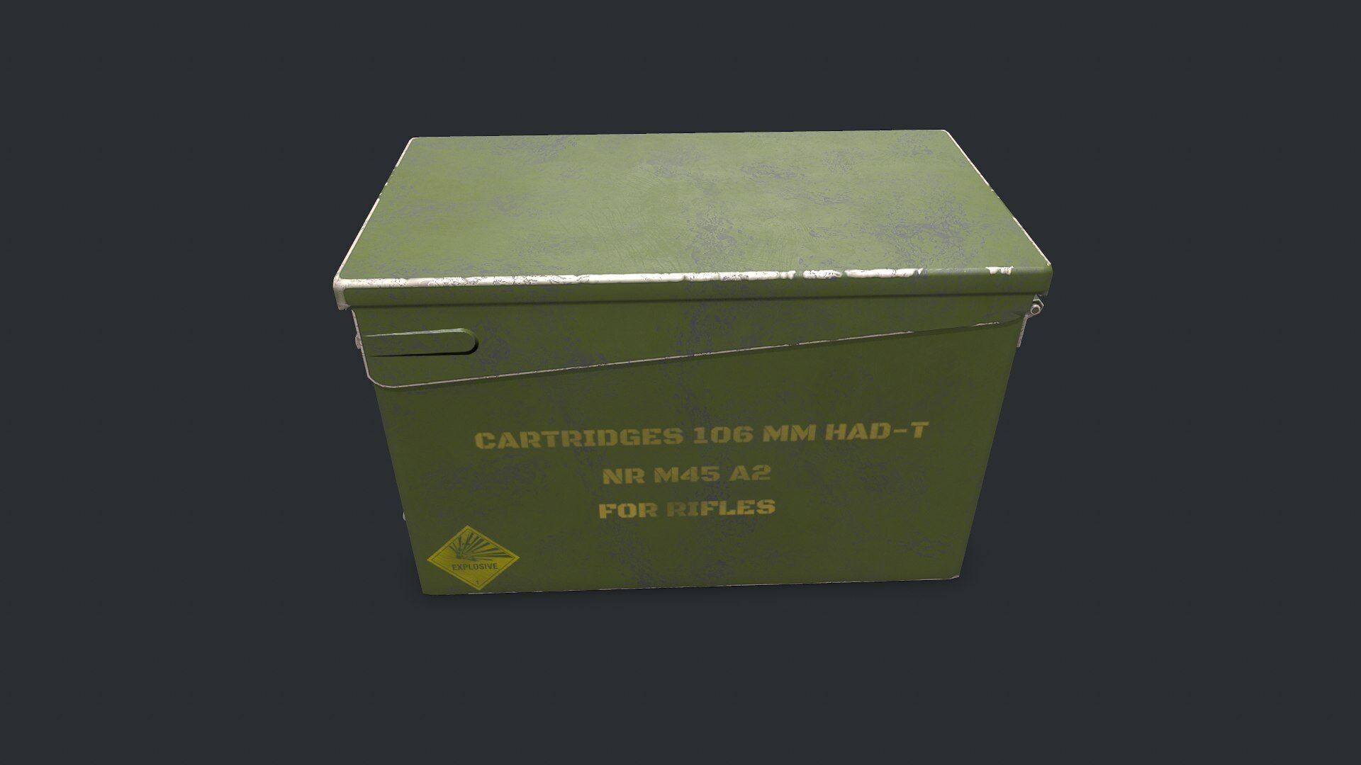 Military Supply Box Low-poly PBR Low-poly 3D model_30