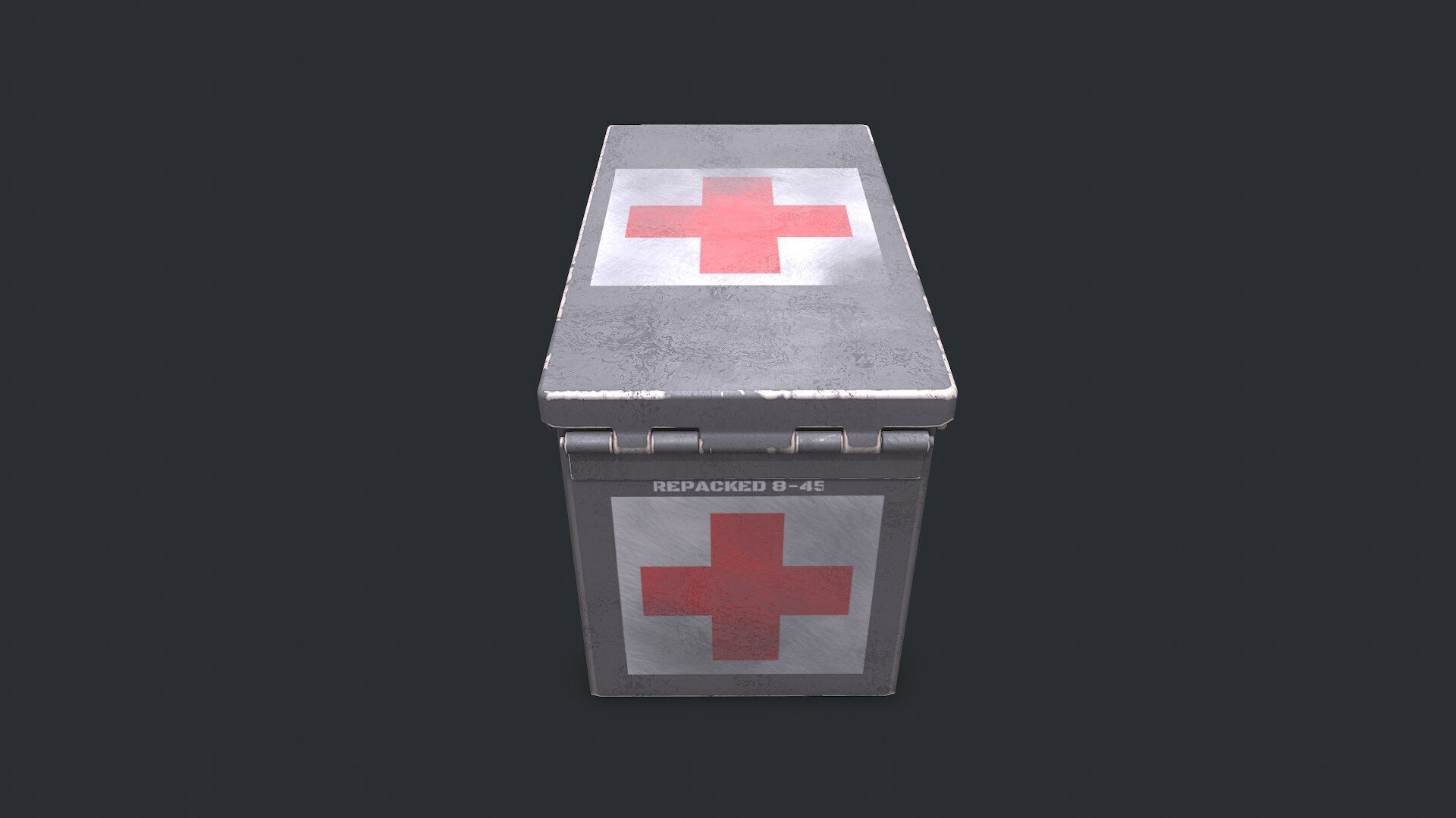Military Supply Box Low-poly PBR Low-poly 3D model_42