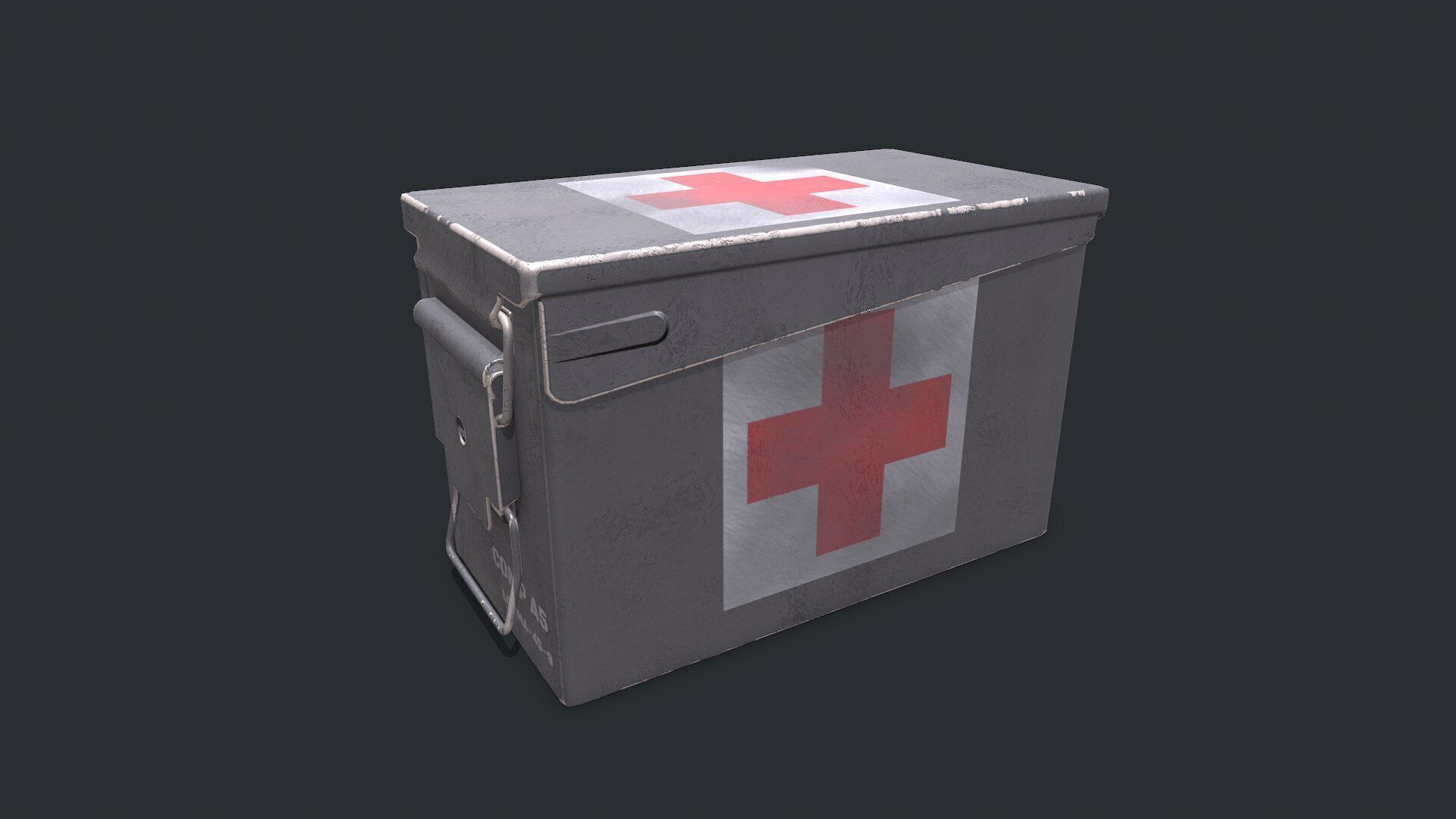Military Supply Box Low-poly PBR Low-poly 3D model_25