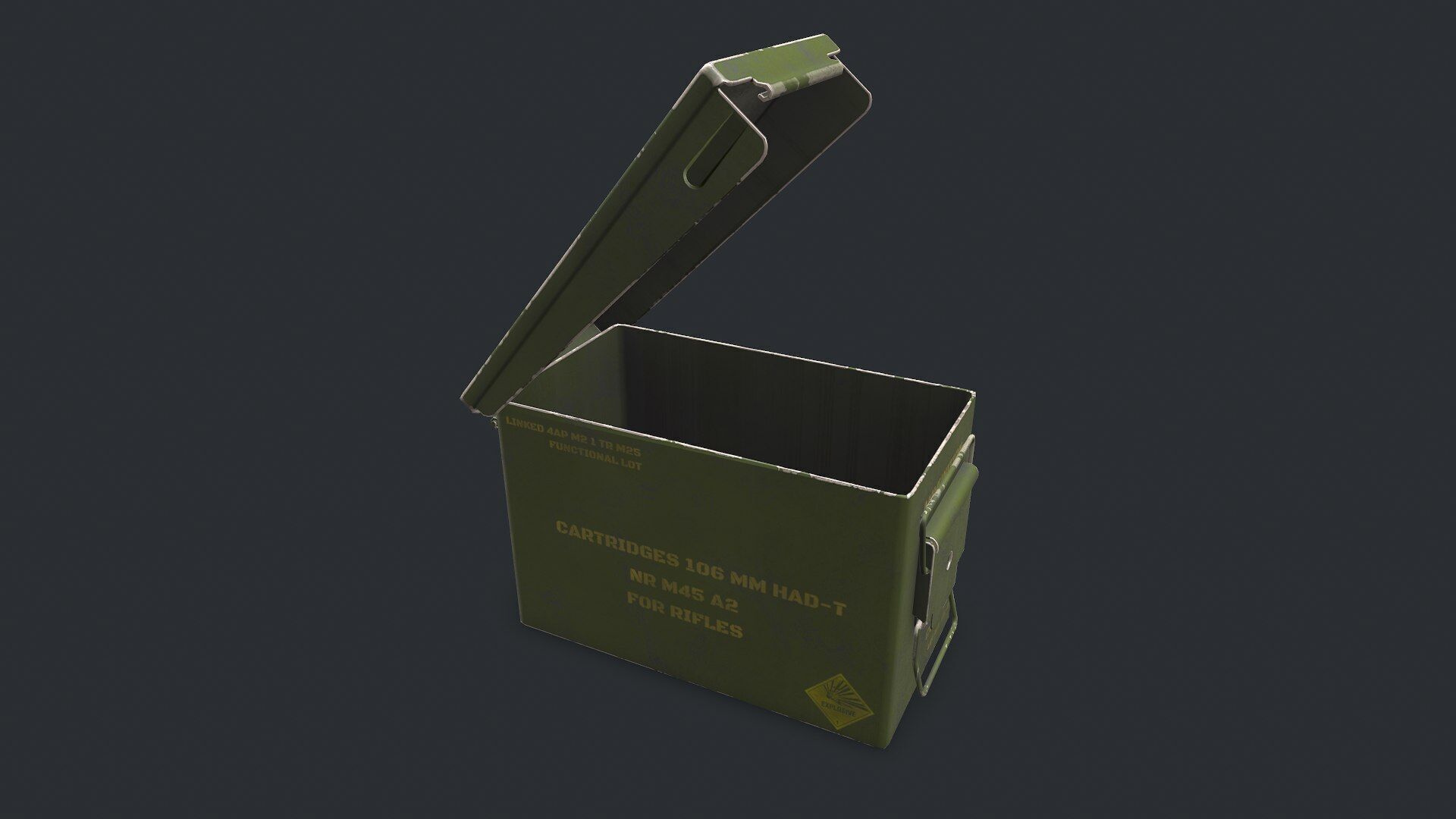 Military Supply Box Low-poly PBR Low-poly 3D model_2
