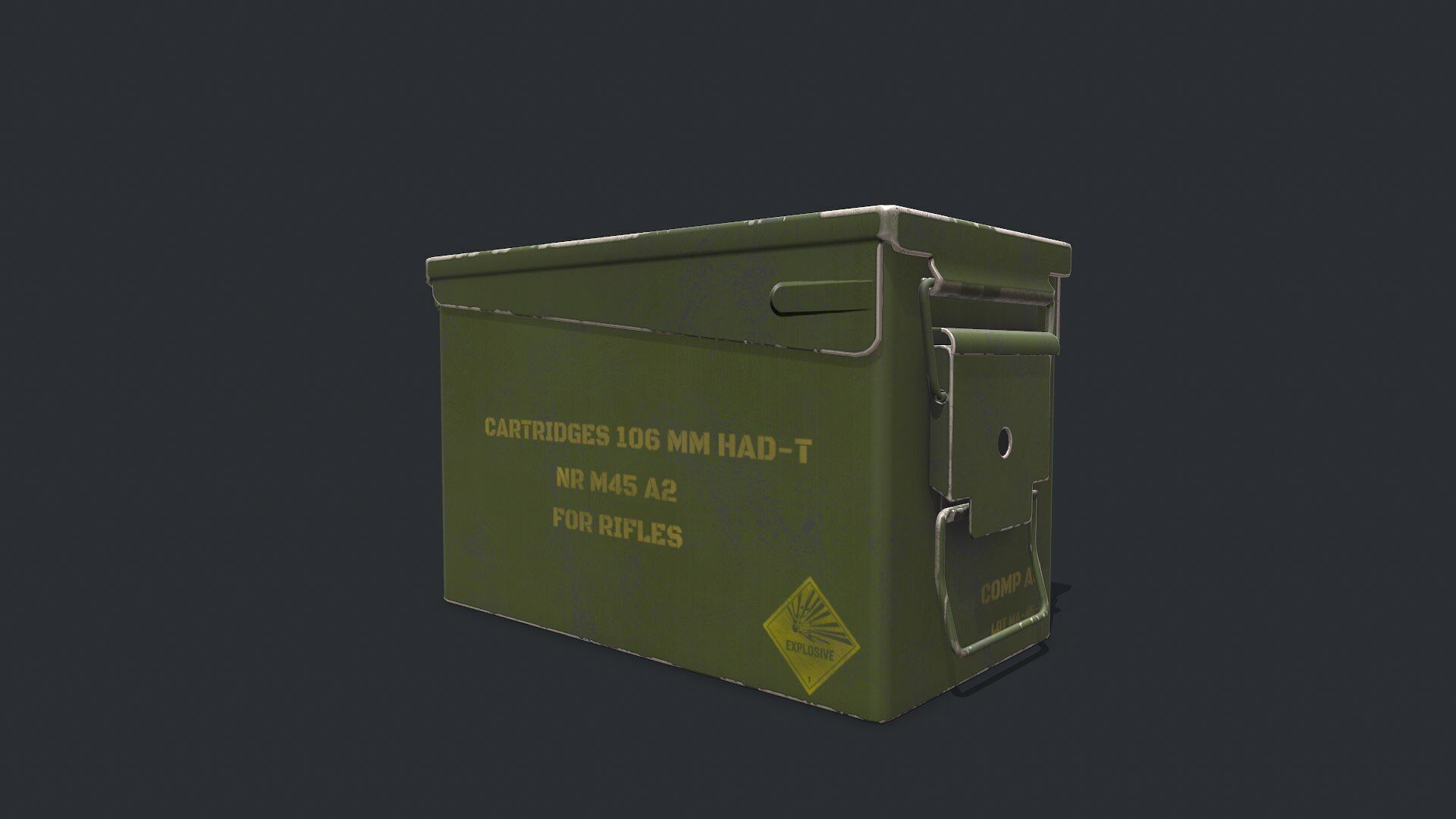Military Supply Box Low-poly PBR Low-poly 3D model_55