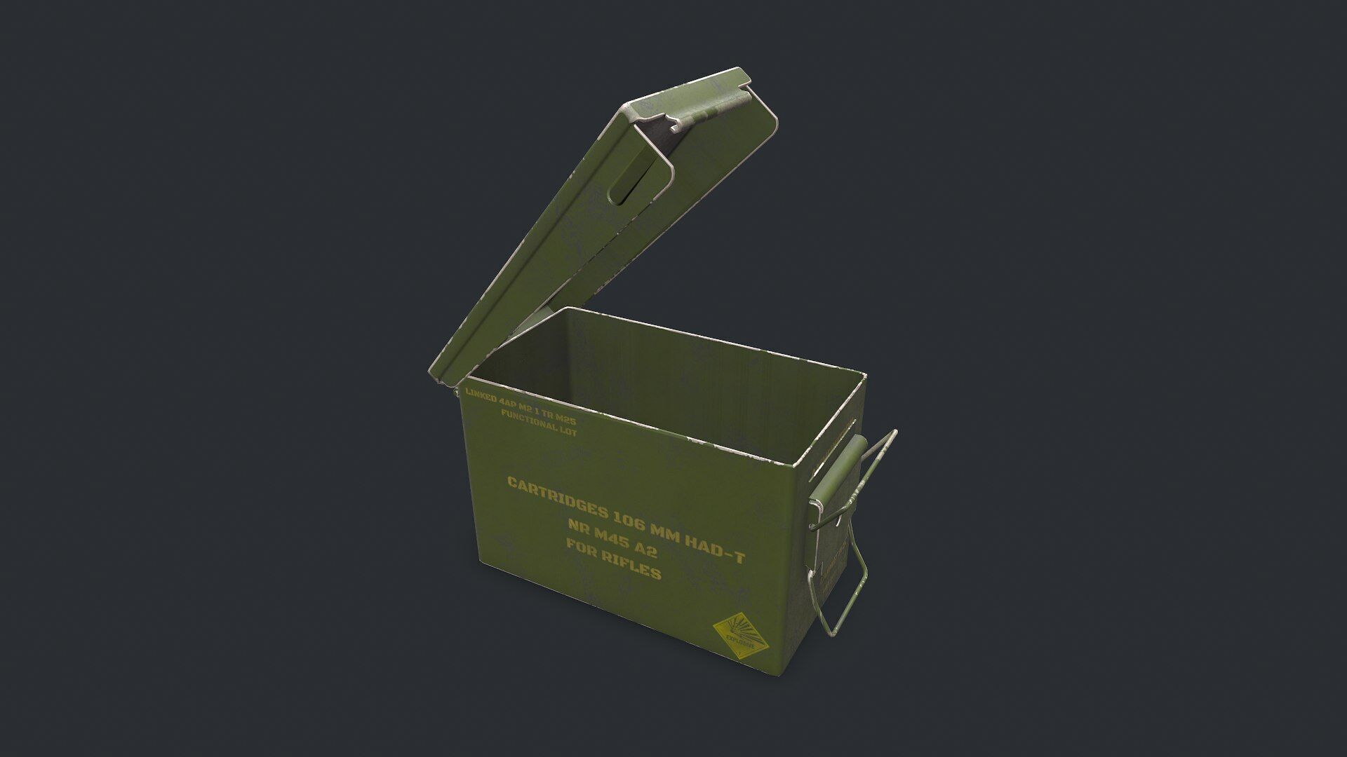 Military Supply Box Low-poly PBR Low-poly 3D model_12