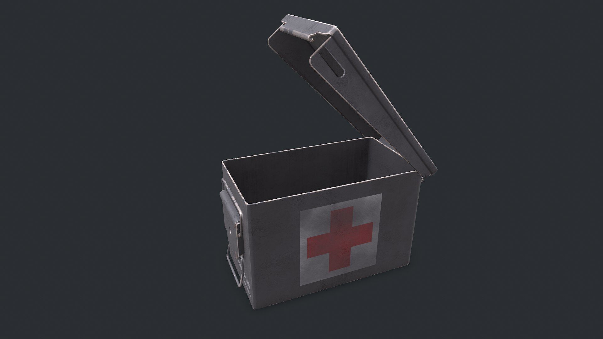 Military Supply Box Low-poly PBR Low-poly 3D model_6