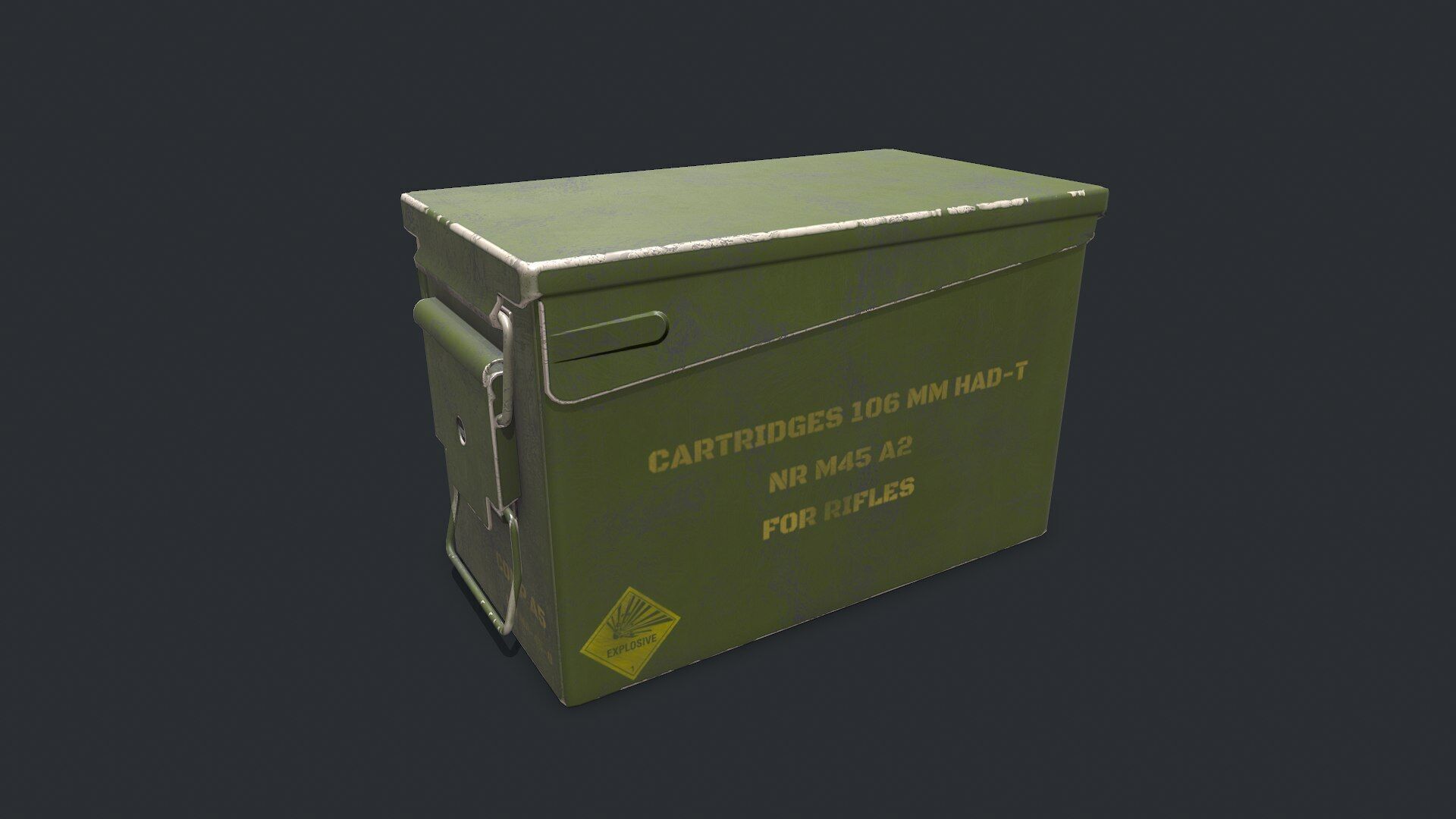 Military Supply Box Low-poly PBR Low-poly 3D model_23