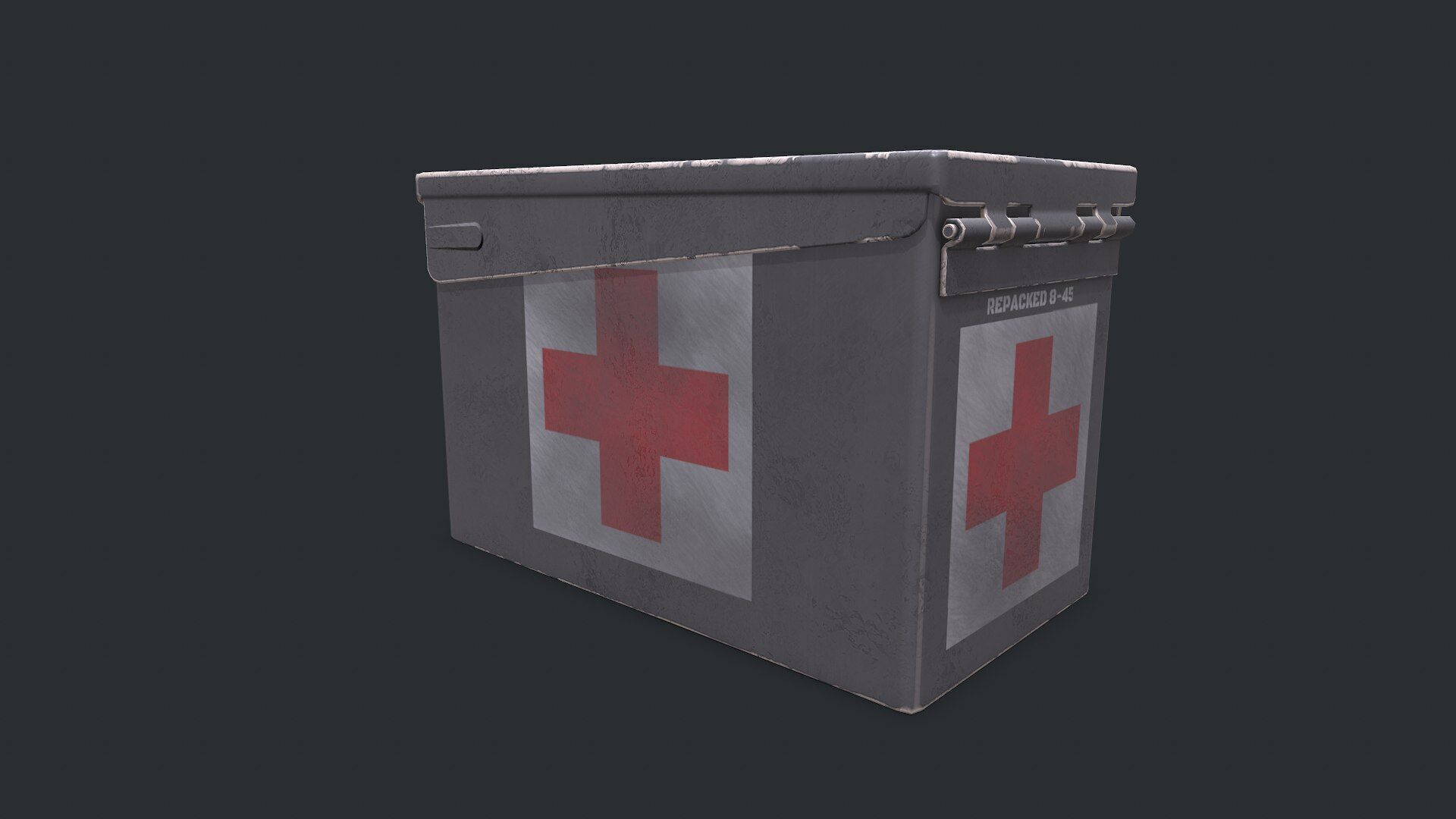 Military Supply Box Low-poly PBR Low-poly 3D model_33