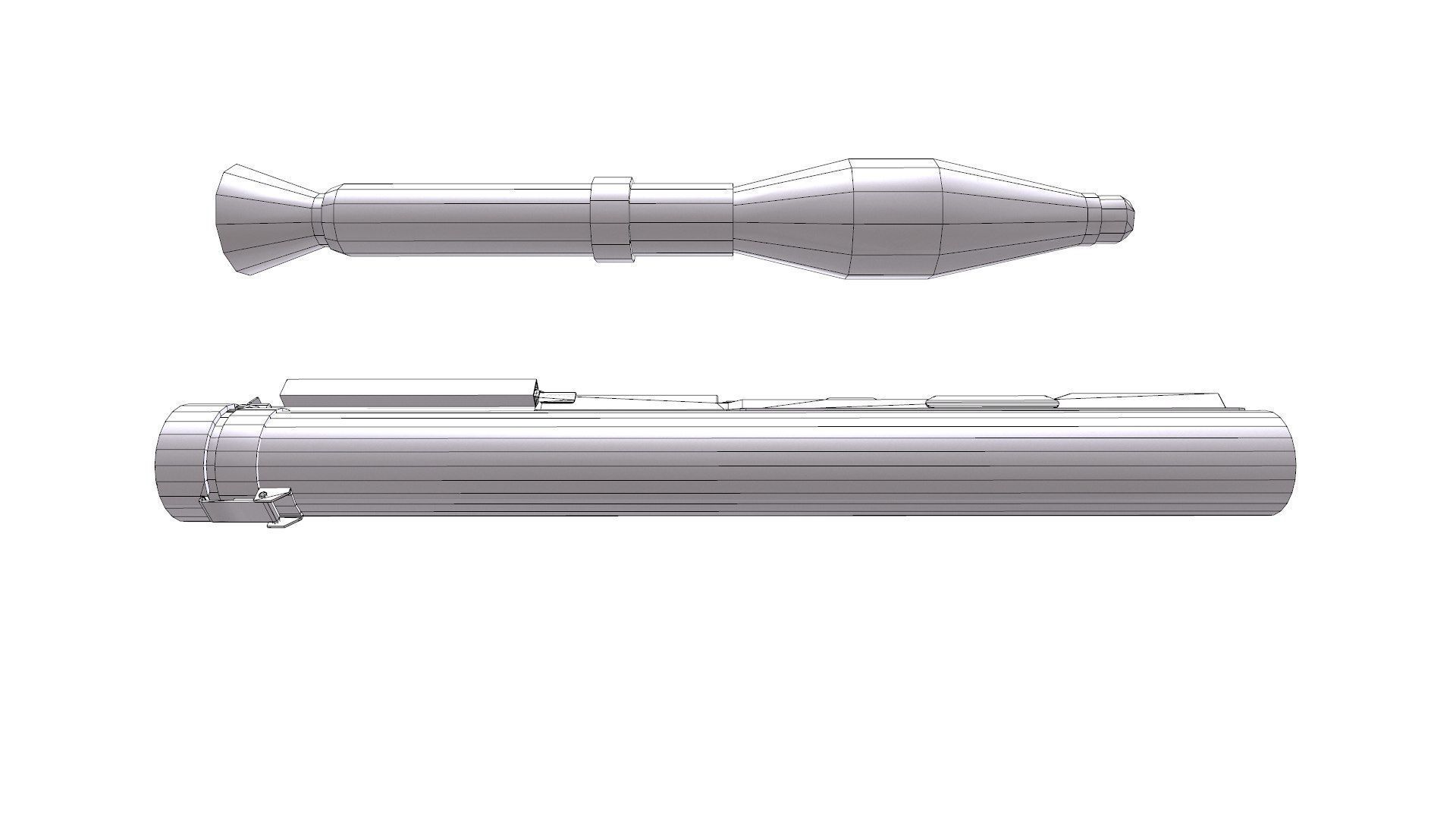 M72 LAW light Anti Tank Weapon Low-poly PBR Low-poly 3D model_38