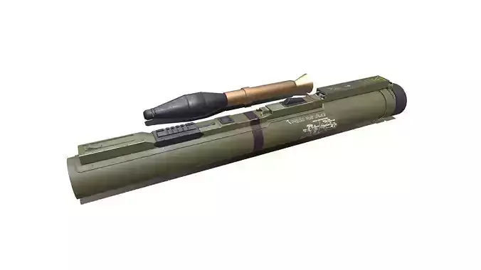 M72 LAW light Anti Tank Weapon Low-poly PBR Low-poly 3D model