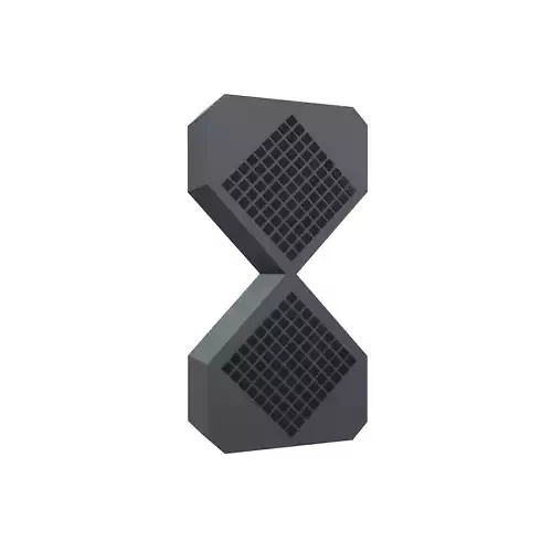 Modern Electronic Hourglass v1 001 Low-poly 3D model