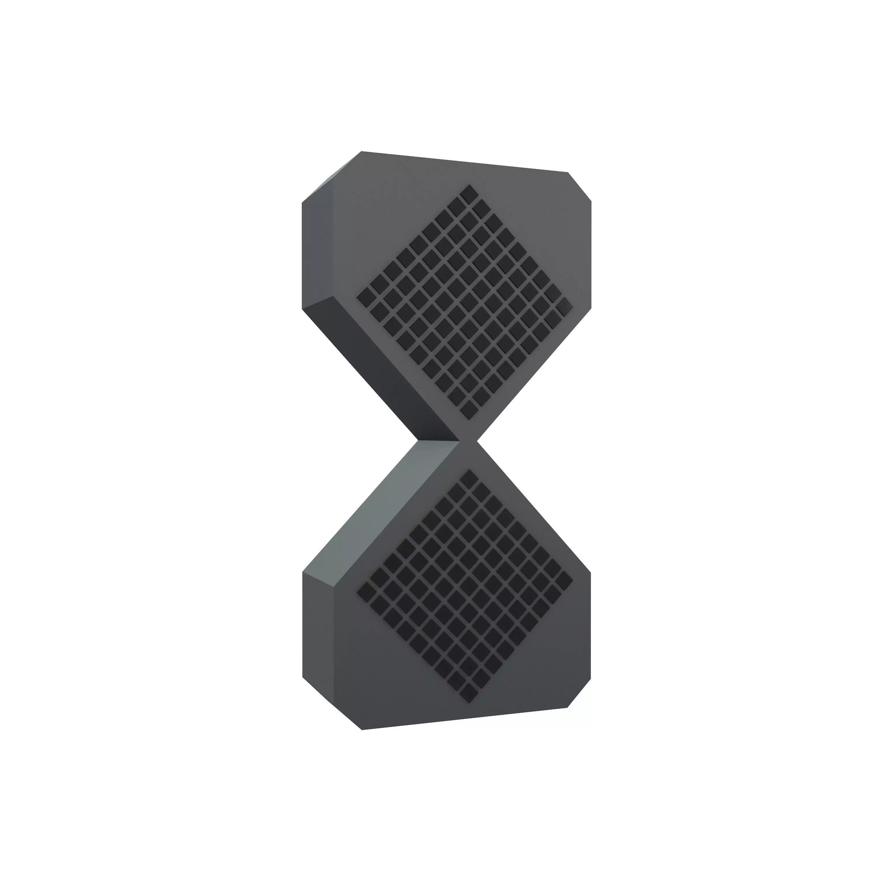 Modern Electronic Hourglass v1 001 Low-poly 3D model_0