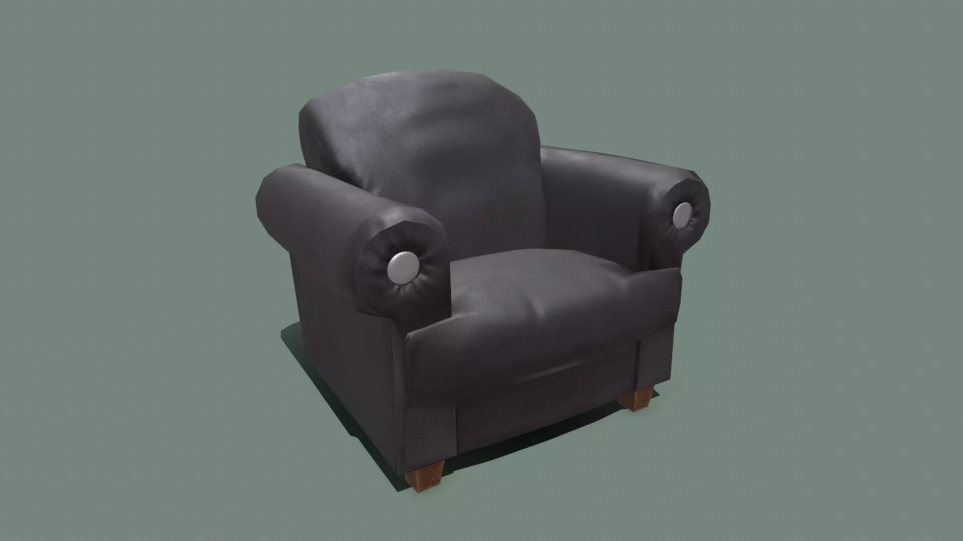 Armchair Low-poly PBR Free low-poly 3D model