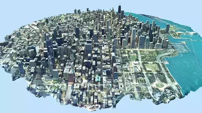 Chicago city 3D model