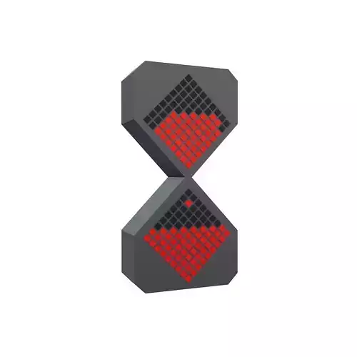 Modern Electronic Hourglass v1 002 Low-poly 3D model